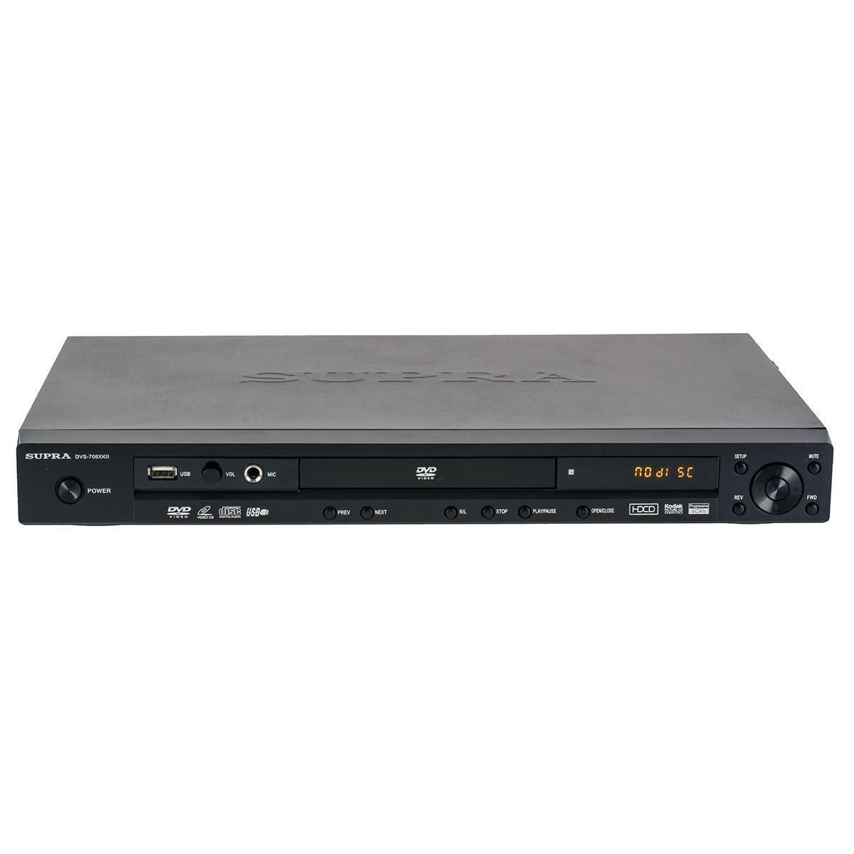 Проигрыватель DVD Supra DVS-708XKII черный купить недорого в каталоге  интернет магазина Домотехника Фото отзывы обзоры описание Владивосток