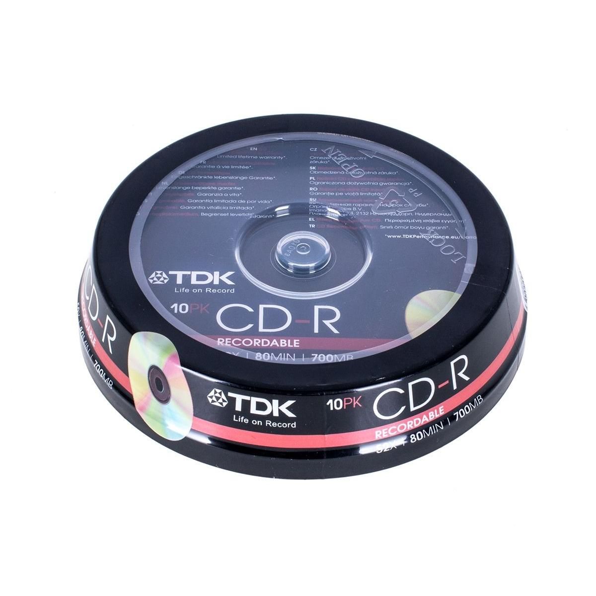 Диск TDK CD-R 700 Mb Cake Box 10шт купить недорого в каталоге интернет  магазина Домотехника Фото отзывы обзоры описание Владивосток