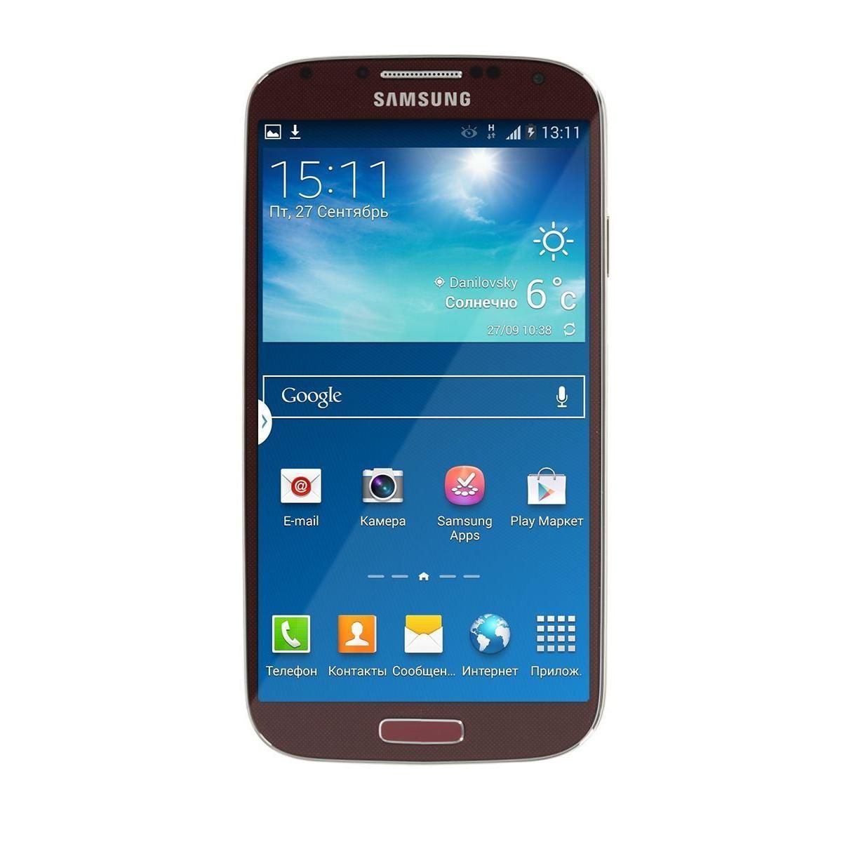 Смартфон Samsung I9500 Galaxy S4 16 Гб Red купить недорого в каталоге  интернет магазина Домотехника Фото отзывы обзоры описание Владивосток