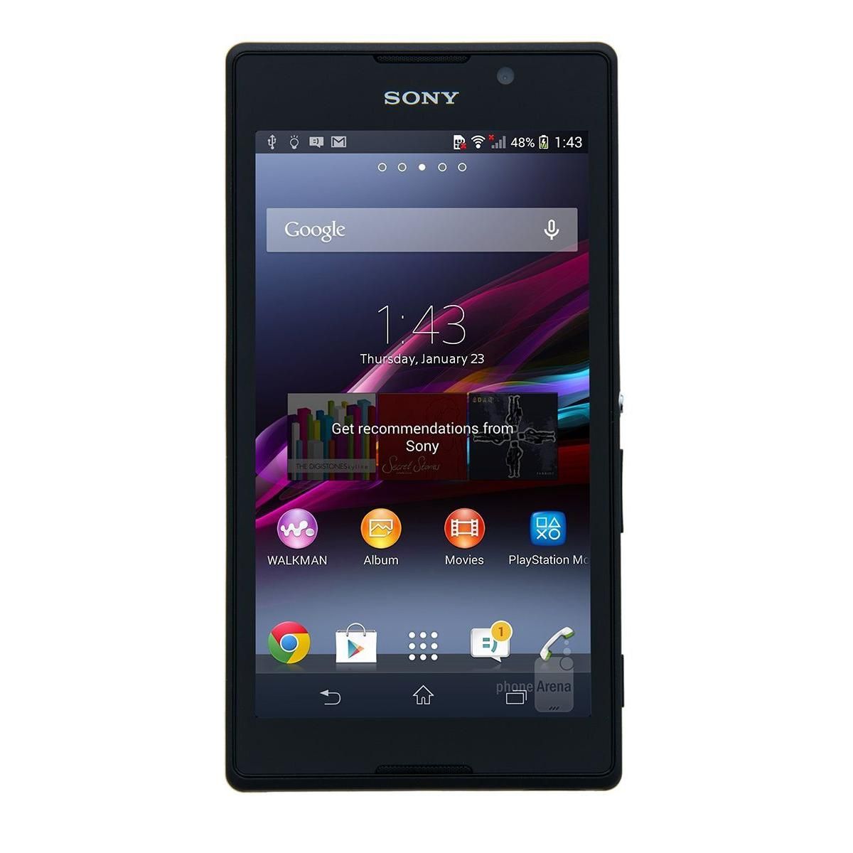 Смартфон Sony C2305 Xperia C Чёрный купить недорого в каталоге интернет  магазина Домотехника Фото отзывы обзоры описание Владивосток