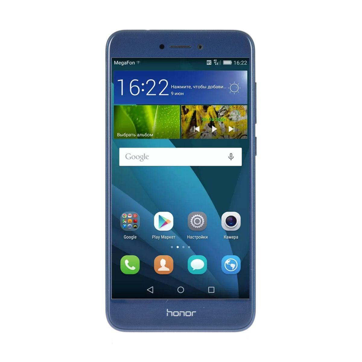 Смартфон Honor Huawei Honor 8 lite 32GB Blue Голубой купить недорого в  каталоге интернет магазина Домотехника Фото отзывы обзоры описание  Владивосток