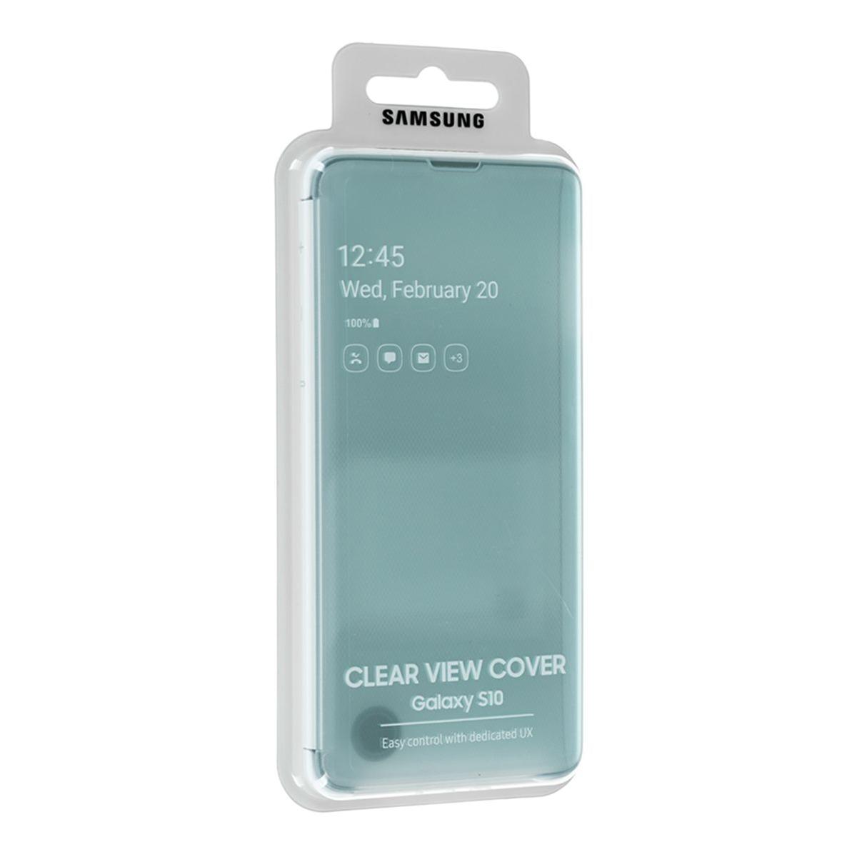 Чехол Samsung Galaxy S10 Clear View Cover Белый купить недорого в каталоге  интернет магазина Домотехника Фото отзывы обзоры описание Владивосток