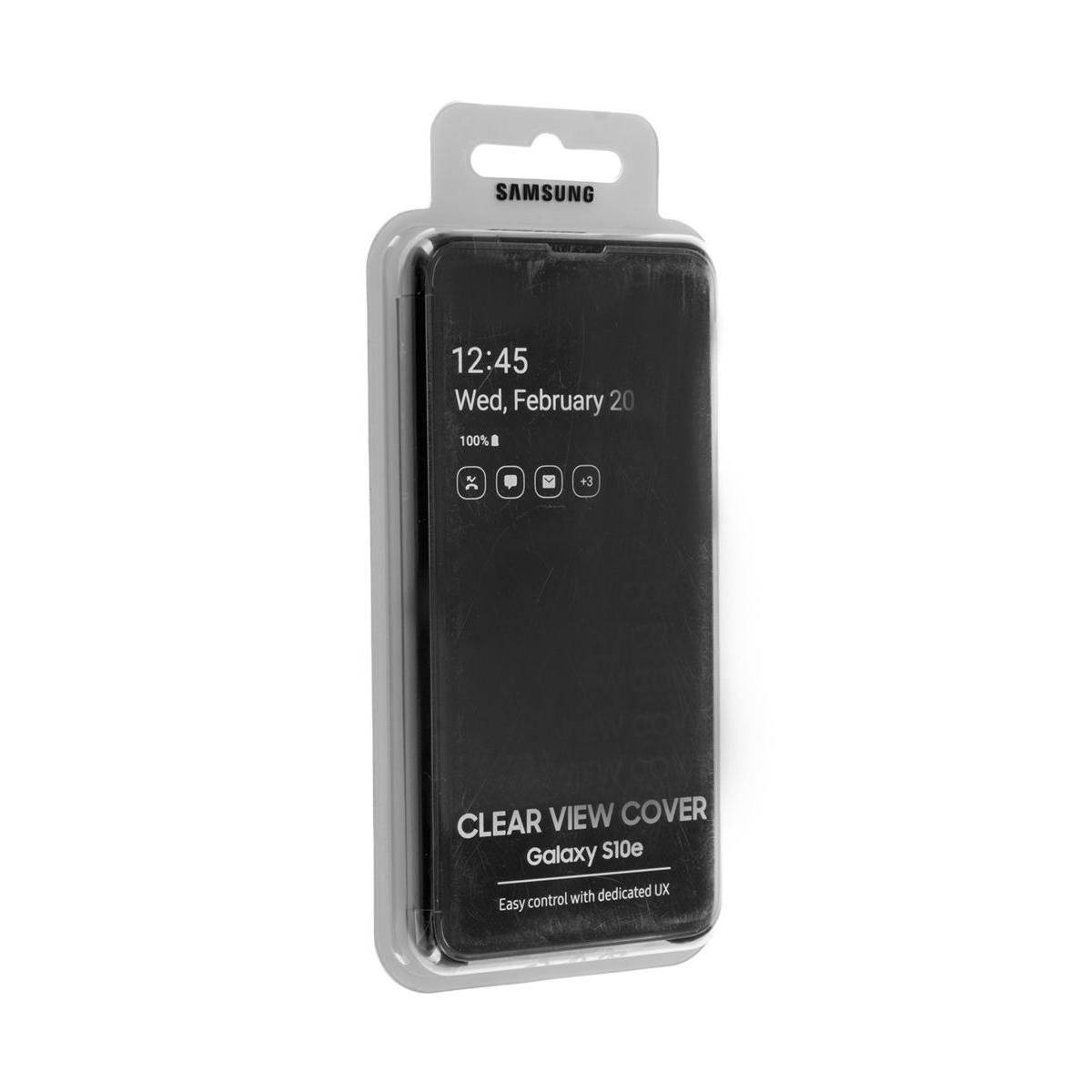 Чехол Samsung Galaxy S10e Clear View Cover Чёрный купить недорого в  каталоге интернет магазина Домотехника Фото отзывы обзоры описание  Владивосток