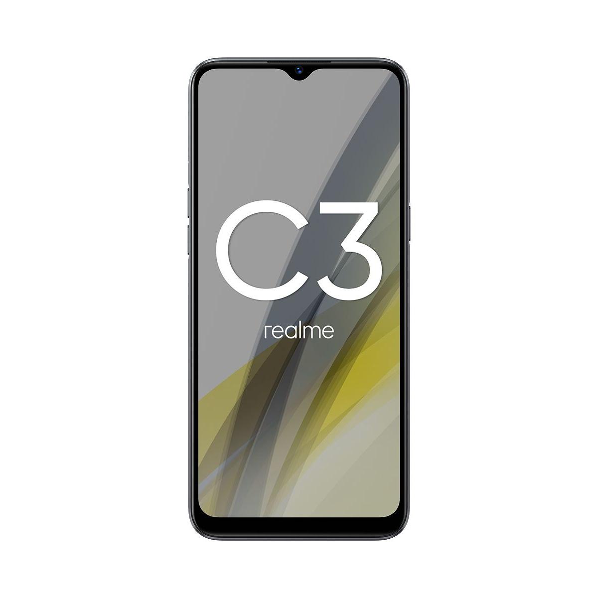 Смартфон Realme C3 64Gb Серый купить недорого в каталоге интернет магазина  Домотехника Фото отзывы обзоры описание Владивосток