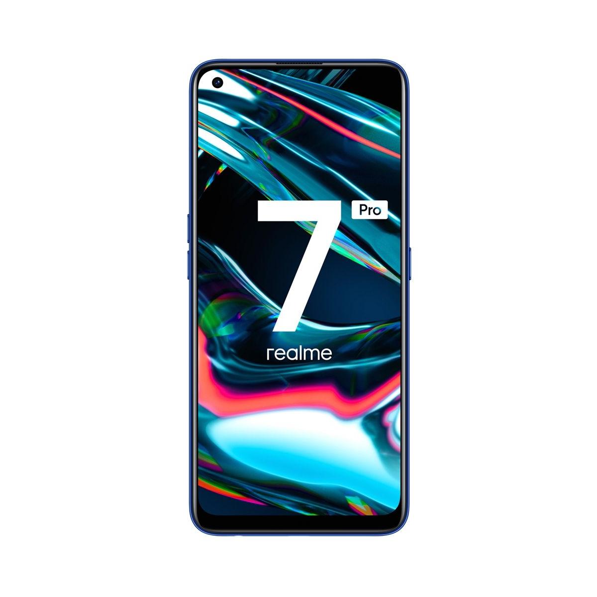 Смартфон Realme 7 Pro Синий купить недорого в каталоге интернет магазина  Домотехника Фото отзывы обзоры описание Владивосток