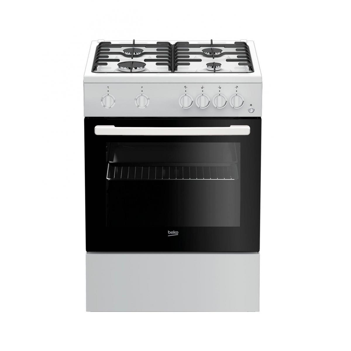 Плита газовая Beko FFSS62010GW Белый купить недорого в каталоге интернет  магазина Домотехника Фото отзывы обзоры описание Владивосток