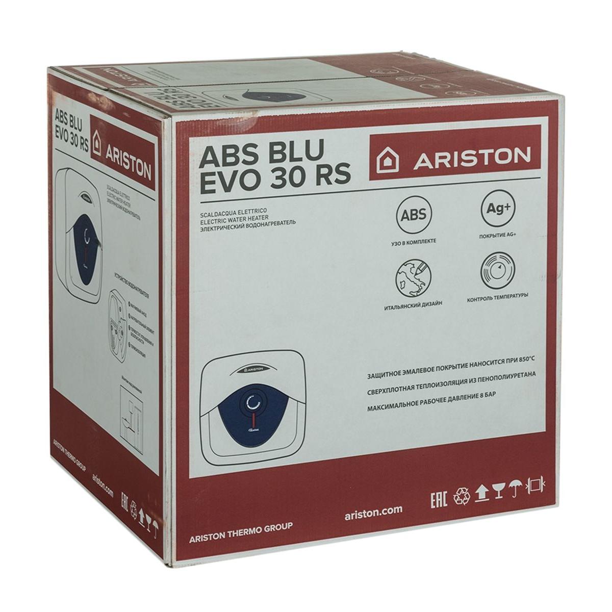 Монтаж водонагревателя ariston abs blu evo rs 30