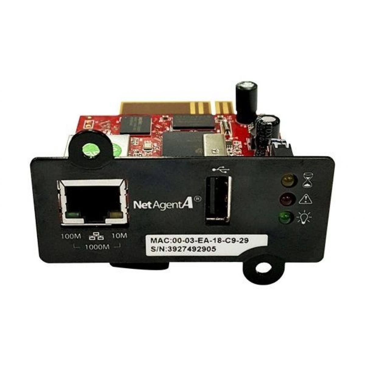 Адаптер Powercom SNMP DA 807 (with USB port) Чёрный купить недорого в  каталоге интернет магазина Домотехника Фото отзывы обзоры описание  Владивосток