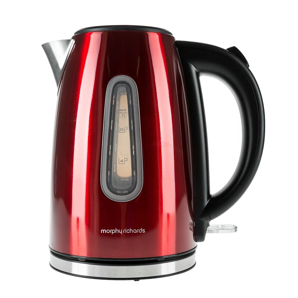 Чайник металлический Morphy Richards 102778EE Красный купить недорого в  каталоге интернет магазина Домотехника Фото отзывы обзоры описание  Владивосток